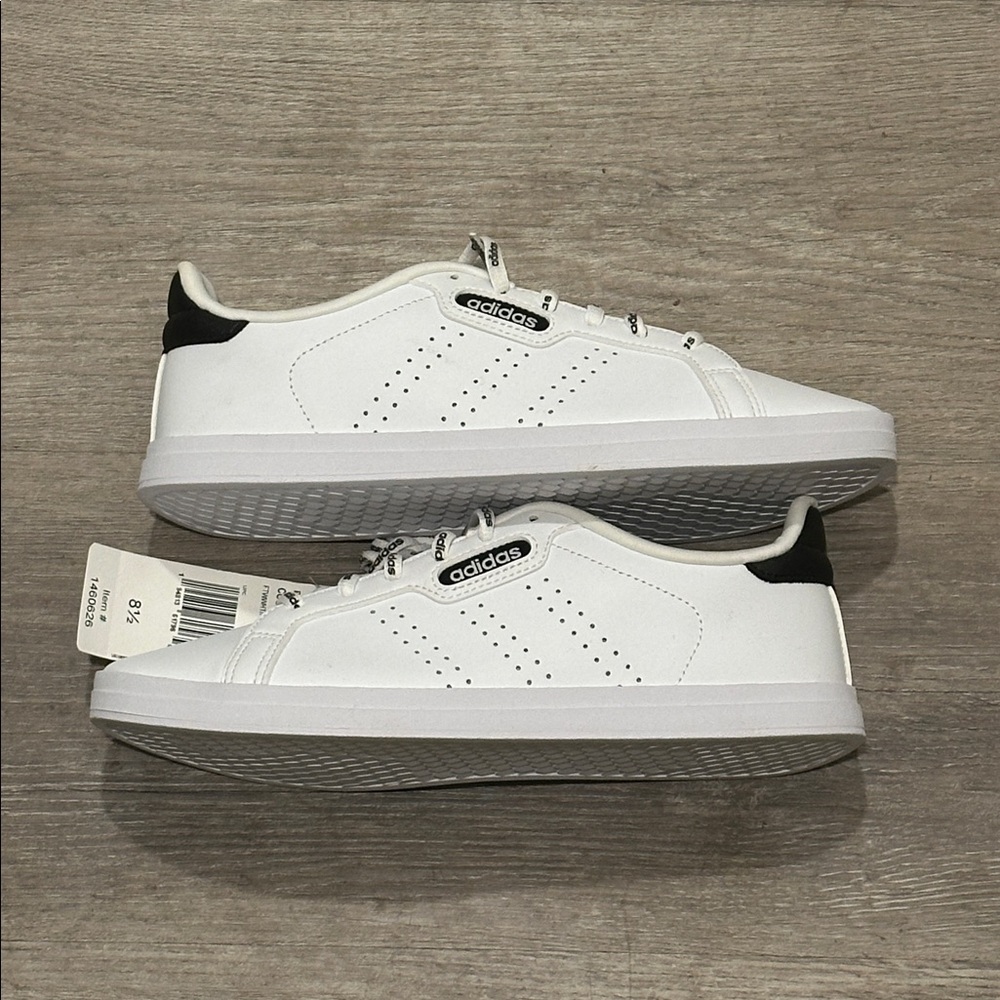 Adidas Women White and Black Sneakers